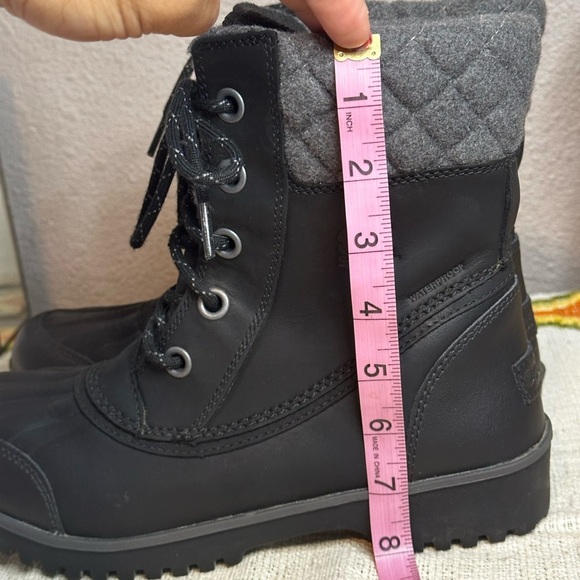 Sorel Meribel Snow Boots Black/Gray Weather Boots sz 8​ - Picture 9 of 9